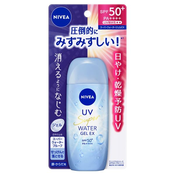 Nivea Japan - UV Super Water Gel EX SPF 50+ PA++++, 80g, 108 g, 4901301432322