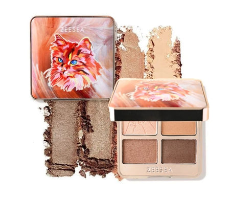ZEESEA - COLORFUL ANIMAL FOUR-COLOR EYESHADOW X06, #X06, 52 g, 6975852823722