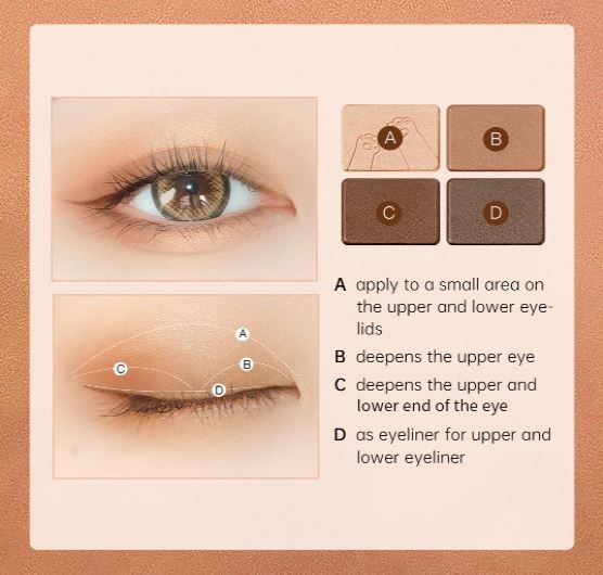 ZEESEA - COLORFUL ANIMAL FOUR-COLOR EYESHADOW X06, #X06, 52 g, 6975852823722