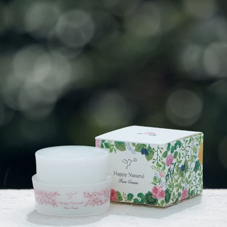 Happy Natural - Botanical Organic Rose Face Cream, 30g, 106 g, 4524222100936