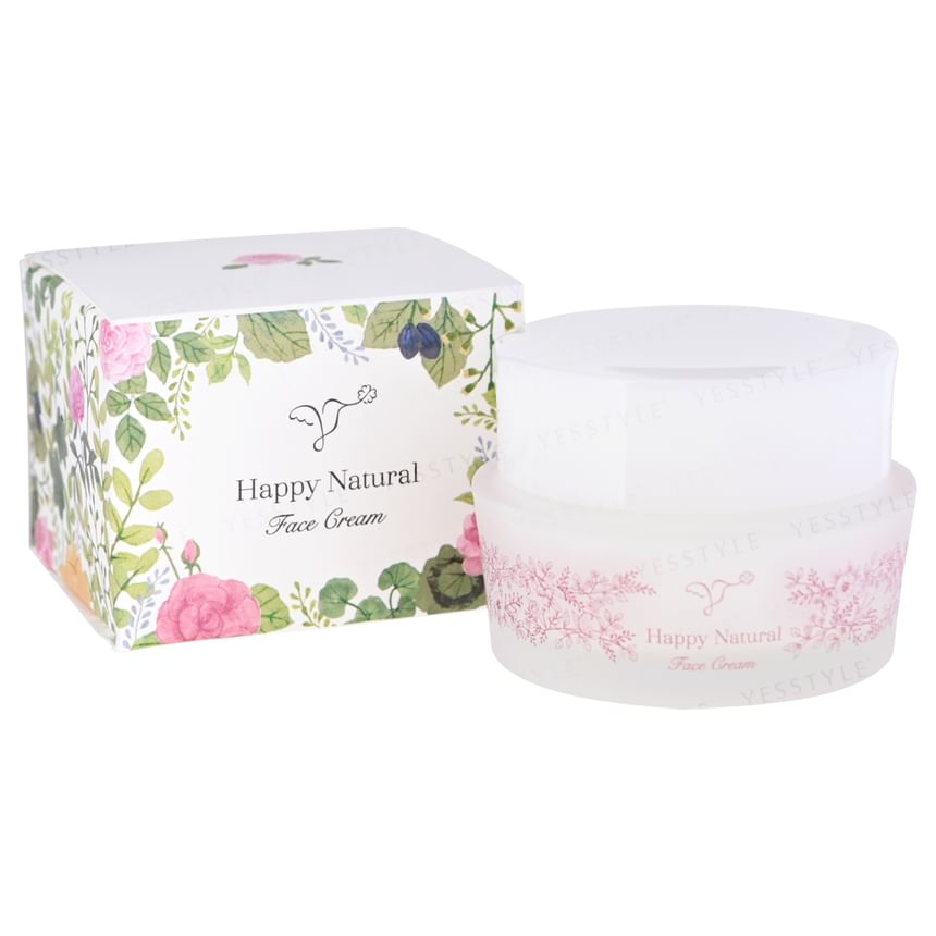 Happy Natural - Botanical Organic Rose Face Cream, 30g, 106 g, 4524222100936