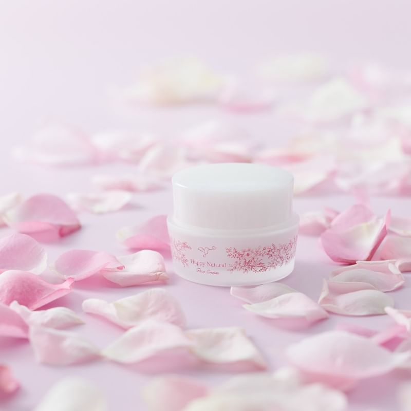 Happy Natural - Botanical Organic Rose Face Cream, 30g, 106 g, 4524222100936