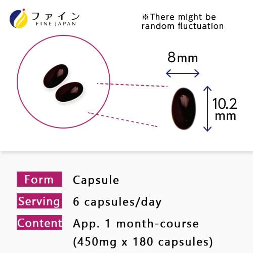 FINE JAPAN - Resveratrol + Coenzyme Q10 + EPA & DHA Capsules, 180 Capsules, 261 g, 4976652006713