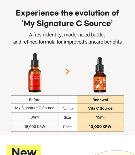 TIA’M - Vita C Source, 2024 Version - 15ml, 80 g, 8809416473154