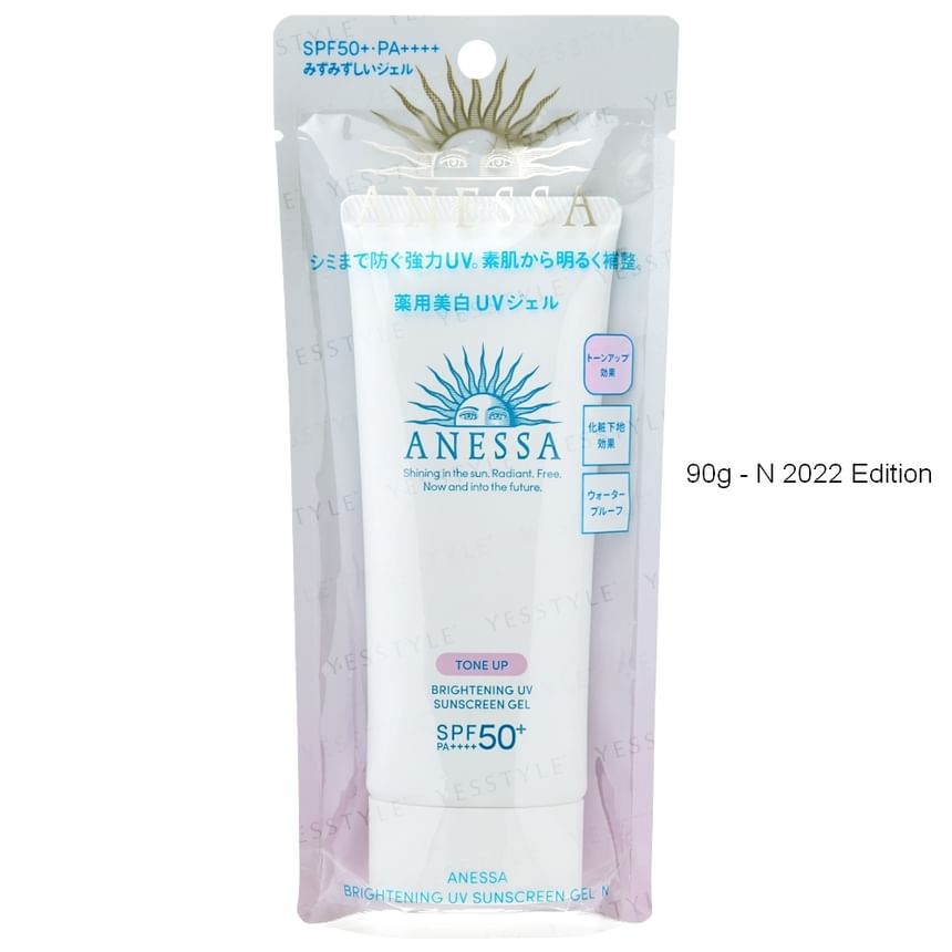 Shiseido - Anessa Brightening UV Sunscreen Gel SPF 50+ PA++++, 90g - N 2024 Edition, 109 g, 4909978147129