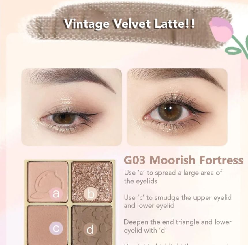 GOGO TALES - Eyeshadow & Blush Palette - Moorish Fortress, #G03 Moorish Fortress - 10.2g, 50 g, 6955416229252