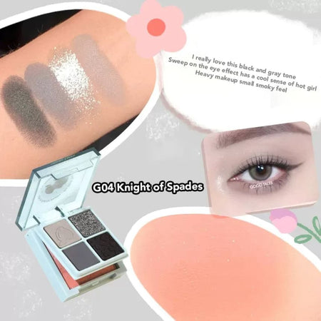 GOGO TALES - Eyeshadow & Blush Palette - Knight of Spades, #G04 Knight of Spades - 10.2g, 50 g, 6955416229269