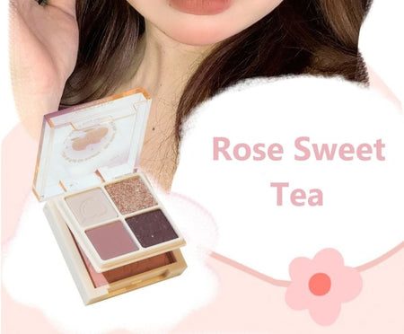 GOGO TALES - Eyeshadow & Blush Palette - Rose Sweet Tea, #G05 Rose Sweet Tea - 10.2g, 50 g, 6955416229474