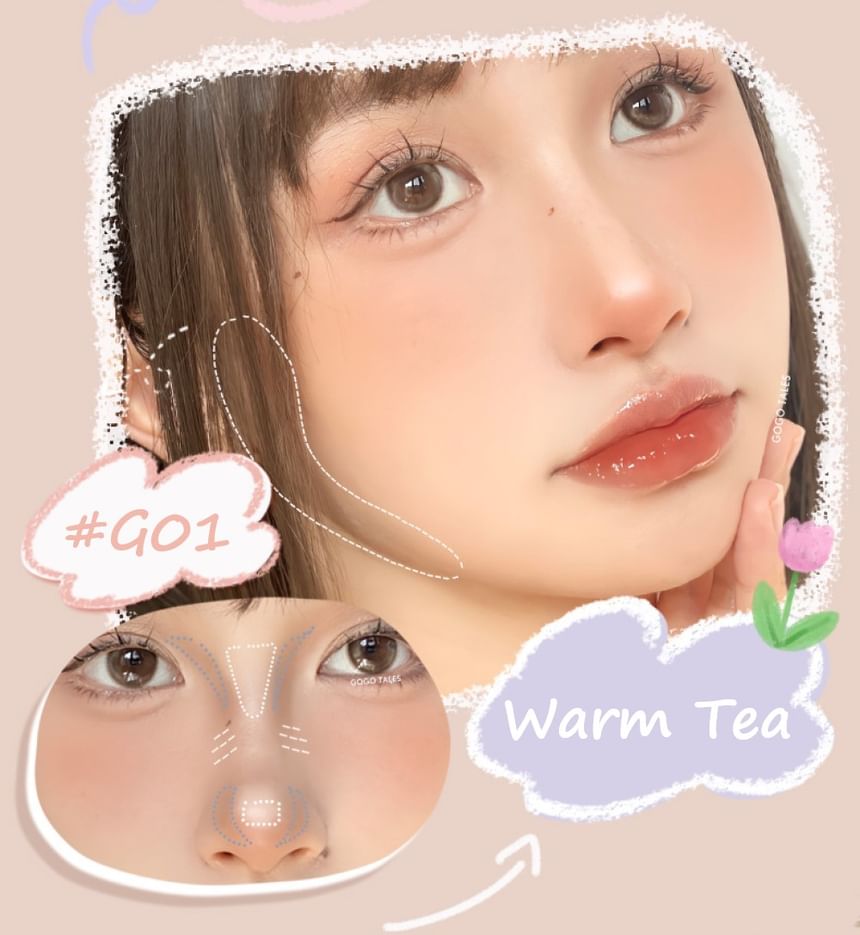 GOGO TALES - All-in-one Plate - Warm Tea, #G01 Warm Tea - 16.8g, 170 g, 6955416229900