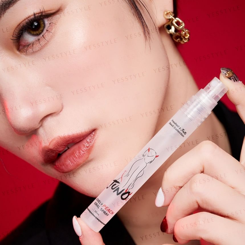 FreshO2 - Juno Devil Collection Lovely Peach Oral Spray, 10ml, 80 g, 4719890783141