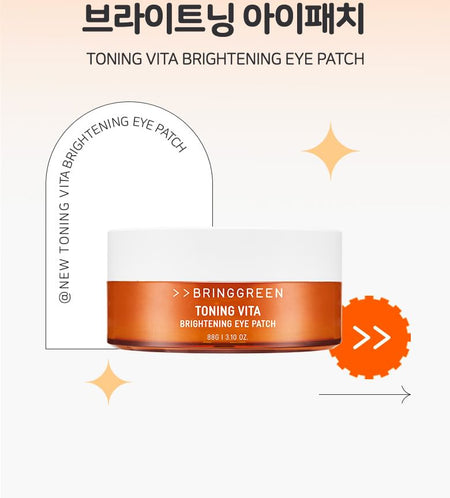 BRING GREEN - Toning Vita Brightening Eye Patch, 60 patches, 172 g, 8809743546910