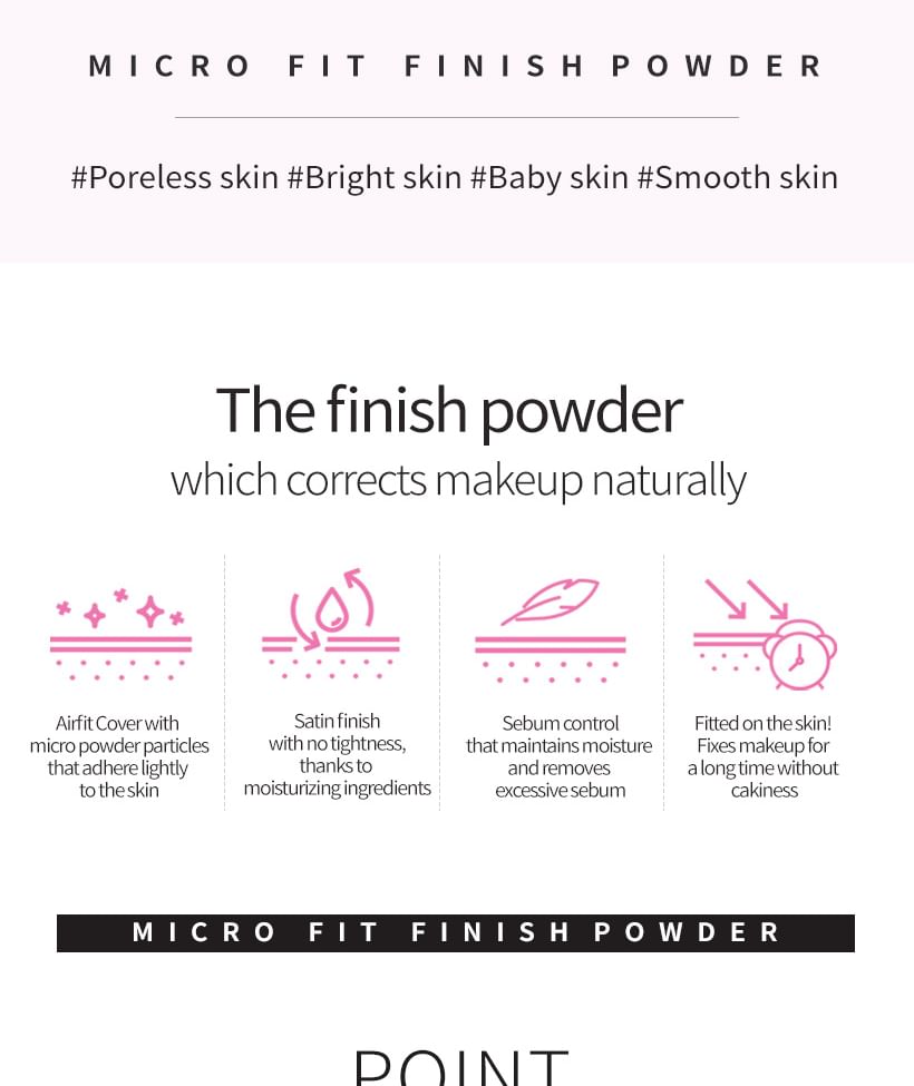 MACQUEEN - Micro Fit Finish Powder, 9g, 56 g, 8809432014881