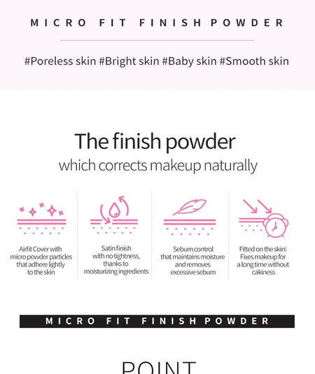 MACQUEEN - Micro Fit Finish Powder, 9g, 56 g, 8809432014881