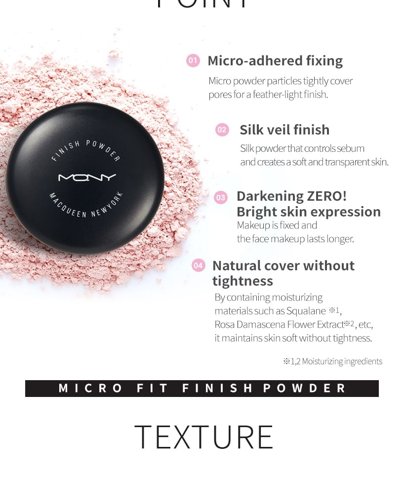 MACQUEEN - Micro Fit Finish Powder, 9g, 56 g, 8809432014881
