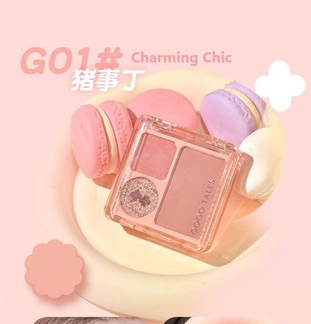 GOGO TALES - Mini Eyeshadow Palette - G01, #G01 Charming Chic - 4g, 50 g, 6955416236168