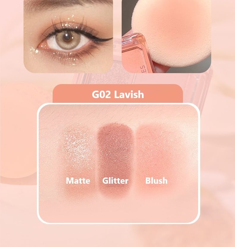 GOGO TALES - Mini Eyeshadow Palette - G02, #G02 Lavish - 4g, 38 g, 6955416236175