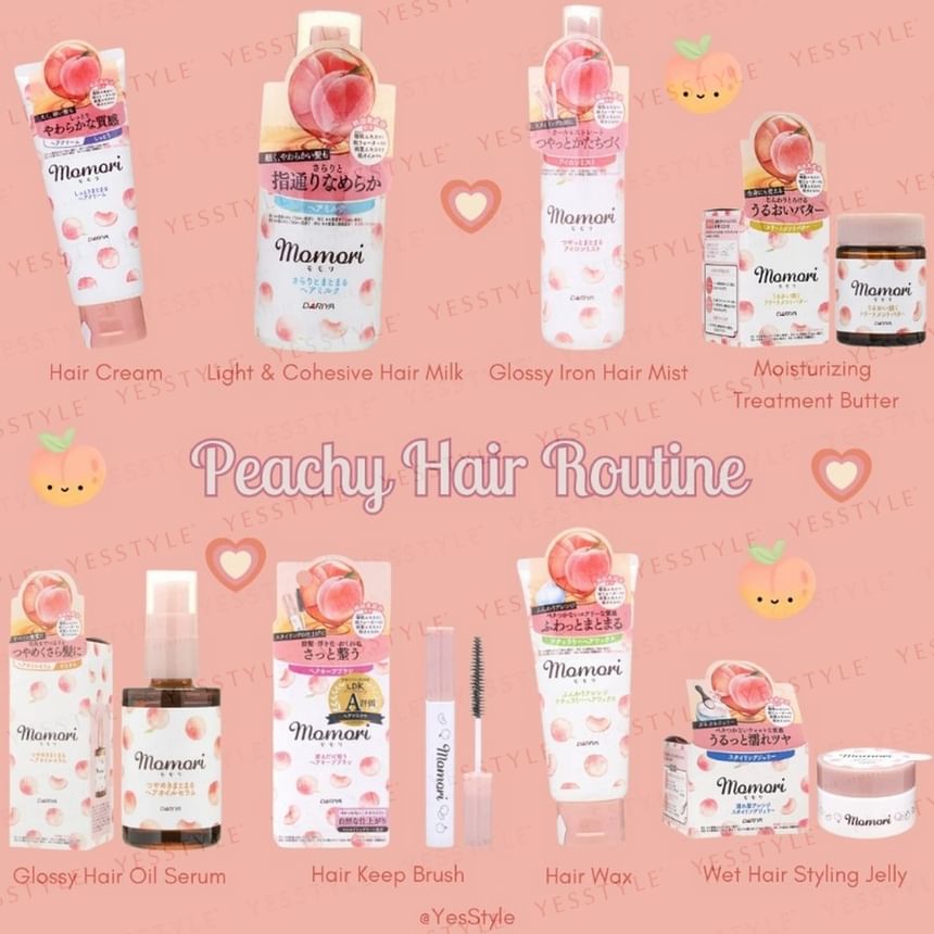DARIYA - Momori Peach Fluffy Arrange Naturally Hair Wax, 90g, 107 g, 4904651187102