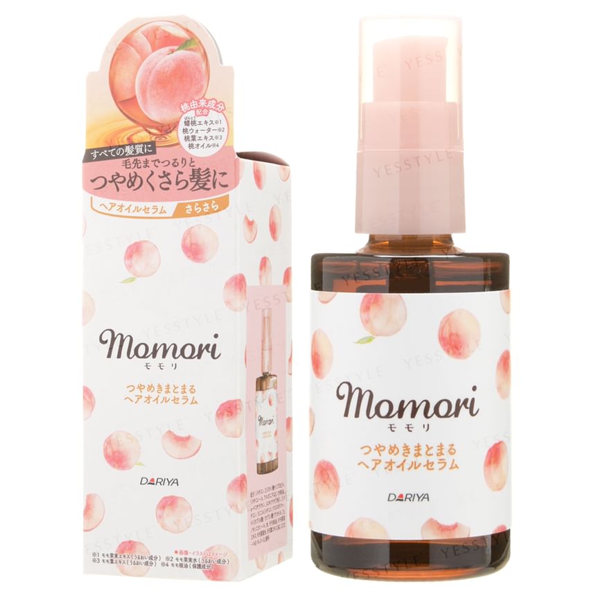 DARIYA - Momori Peach Glossy Hair Oil Serum, 55ml, 168 g, 4904651187263