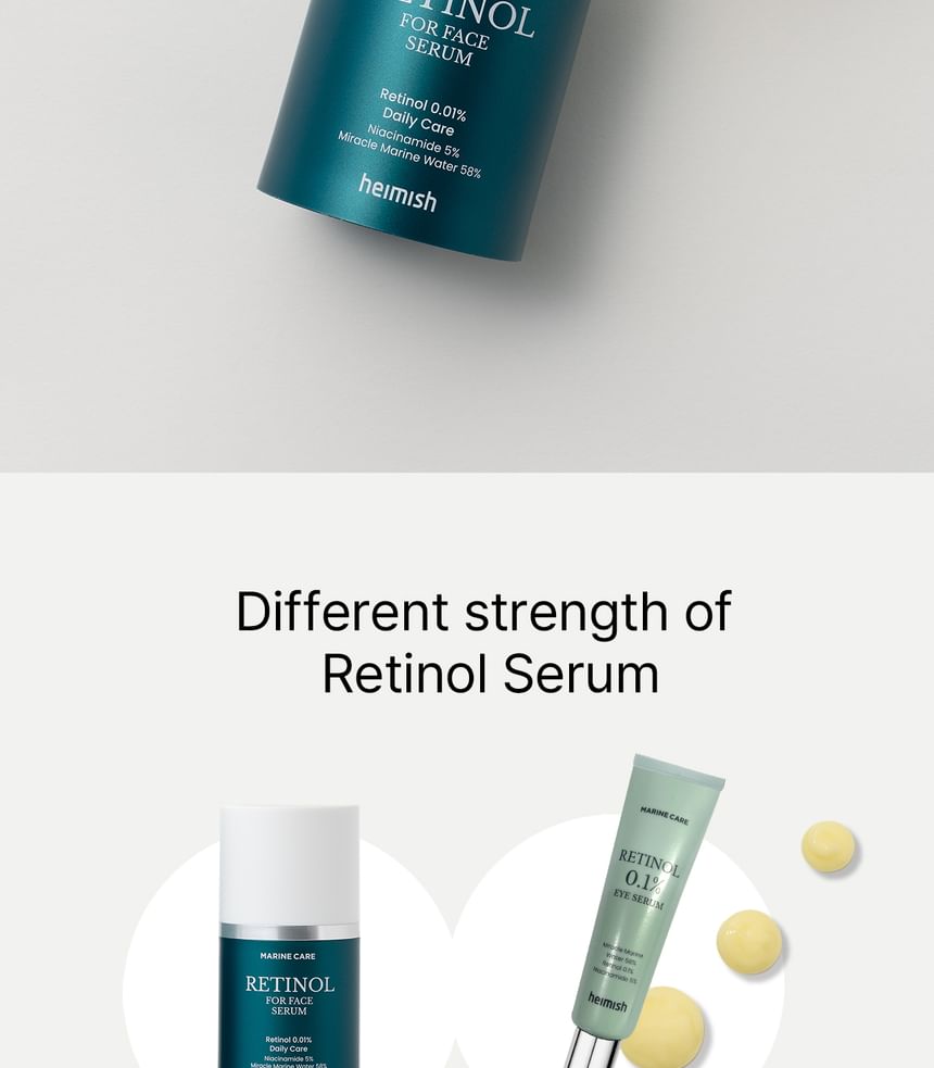 heimish - Marine Care Retinol For Face Serum, 50ml, 115 g, 8809481762443