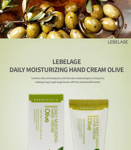 LEBELAGE - Daily Moisturizing Olive Hand & Foot Cream Set, 2 pcs, 240 g, 8809035145265