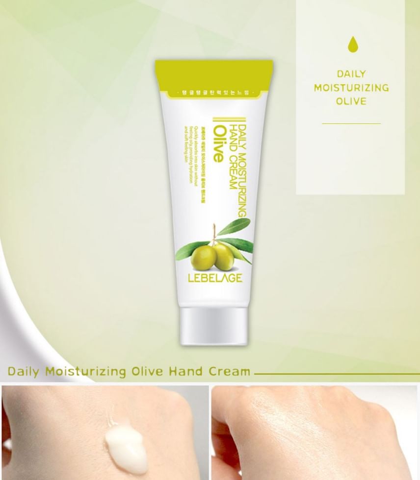 LEBELAGE - Daily Moisturizing Olive Hand & Foot Cream Set, 2 pcs, 240 g, 8809035145265