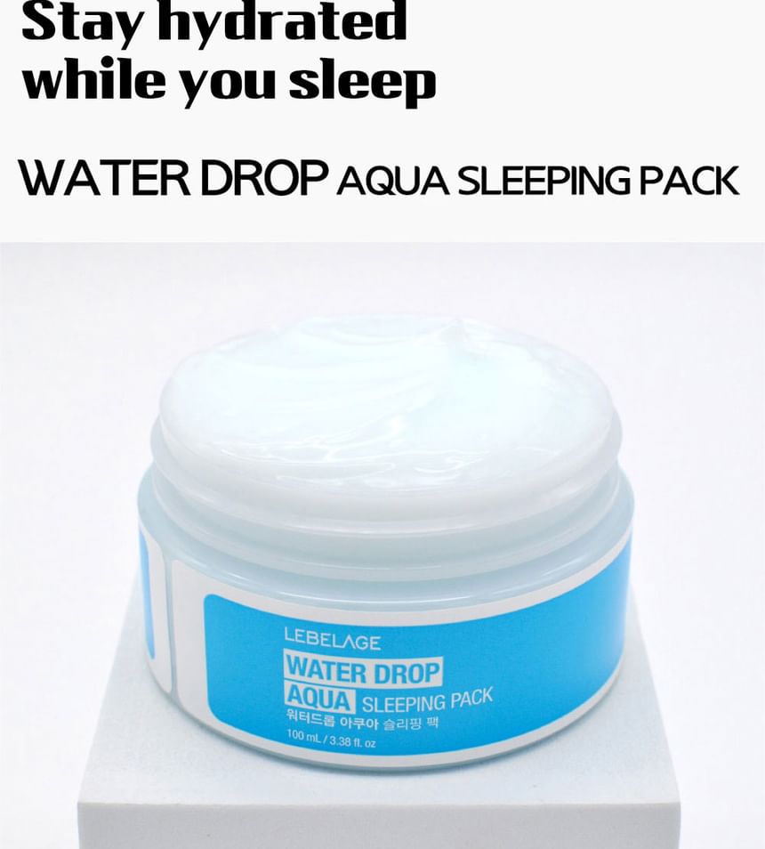 LEBELAGE - Water Drop Aqua Sleeping Pack, 100ml, 159 g, 8809679093724