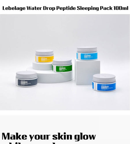 LEBELAGE - Water Drop Peptide Sleeping Pack, 100ml, 130 g, 8809679093731