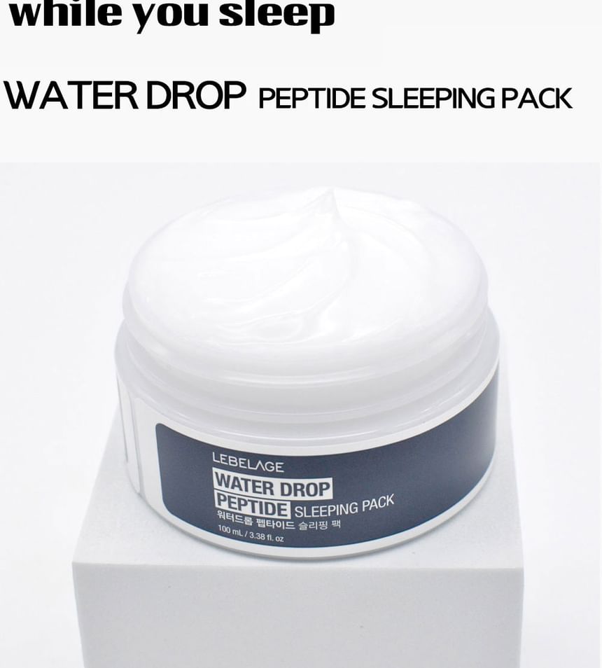 LEBELAGE - Water Drop Peptide Sleeping Pack, 100ml, 130 g, 8809679093731