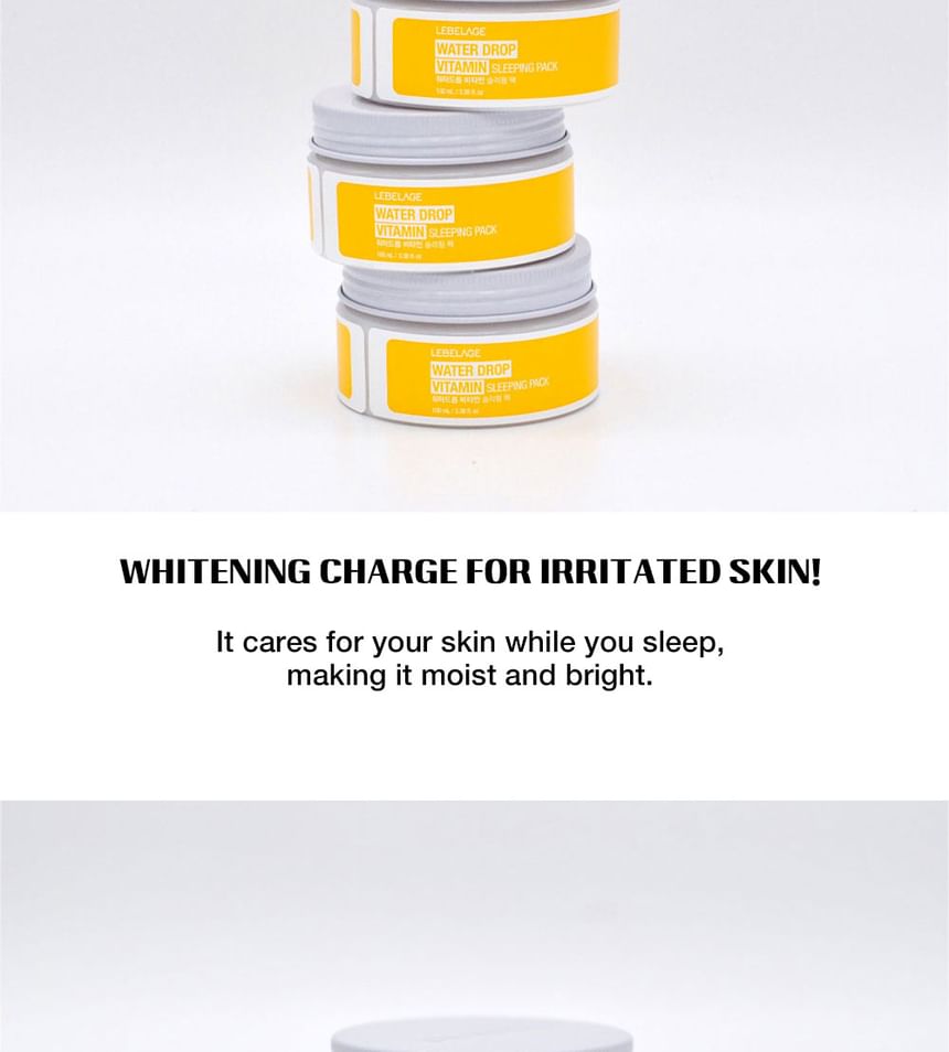 LEBELAGE - Water Drop Vitamin Sleeping Pack, 100ml, 146 g, 8809679093748