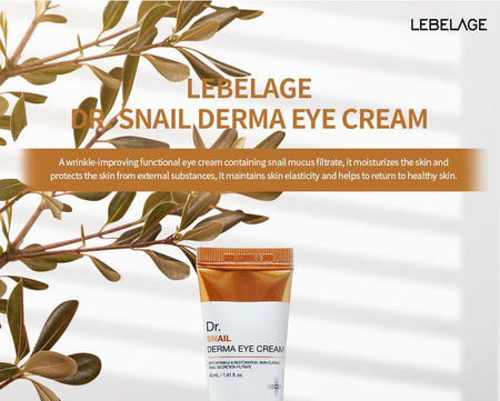 LEBELAGE - Dr. Snail Derma Eye Cream, 40ml, 54 g, 8809445616508