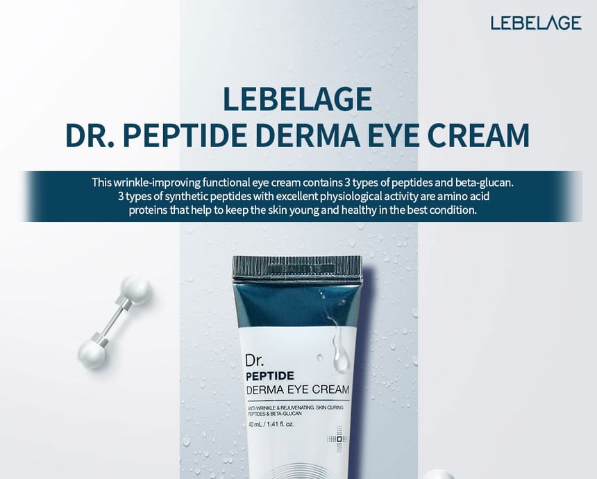 LEBELAGE - Dr. Peptide Derma Eye Cream, 40ml, 54 g, 8809445616553