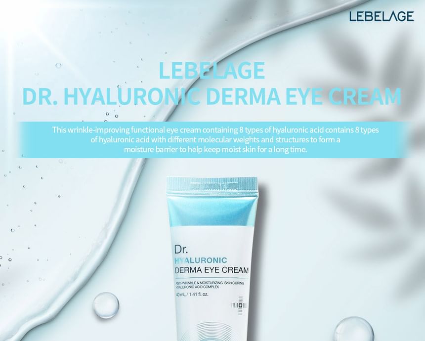 LEBELAGE - Dr. Hyaluronic Derma Eye Cream, 40ml, 56 g, 8809445616522