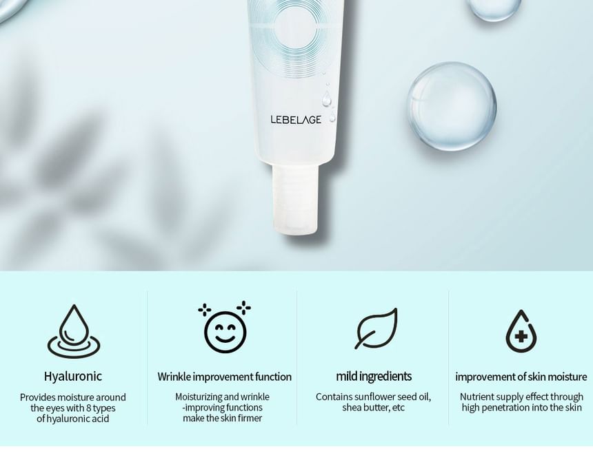 LEBELAGE - Dr. Hyaluronic Derma Eye Cream, 40ml, 56 g, 8809445616522