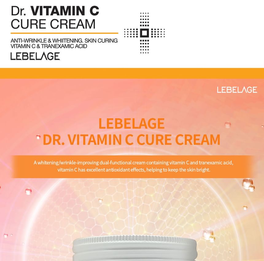 LEBELAGE - Dr. Vitamin C Cure Cream, 70ml, 207 g, 8809445616041