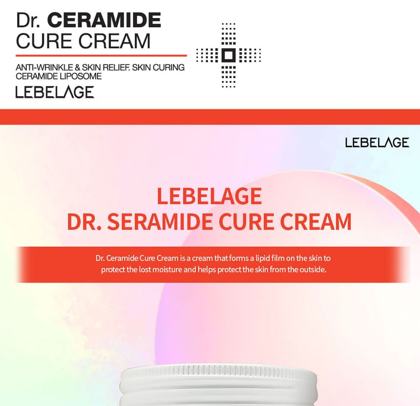 LEBELAGE - Dr. Ceramide Cure Cream, 70ml, 207 g, 8809445616058