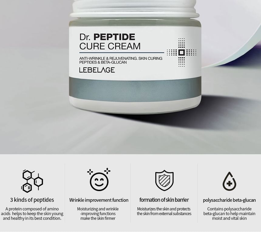 LEBELAGE - Dr. Peptide Cure Cream, 70ml, 207 g, 8809445616003
