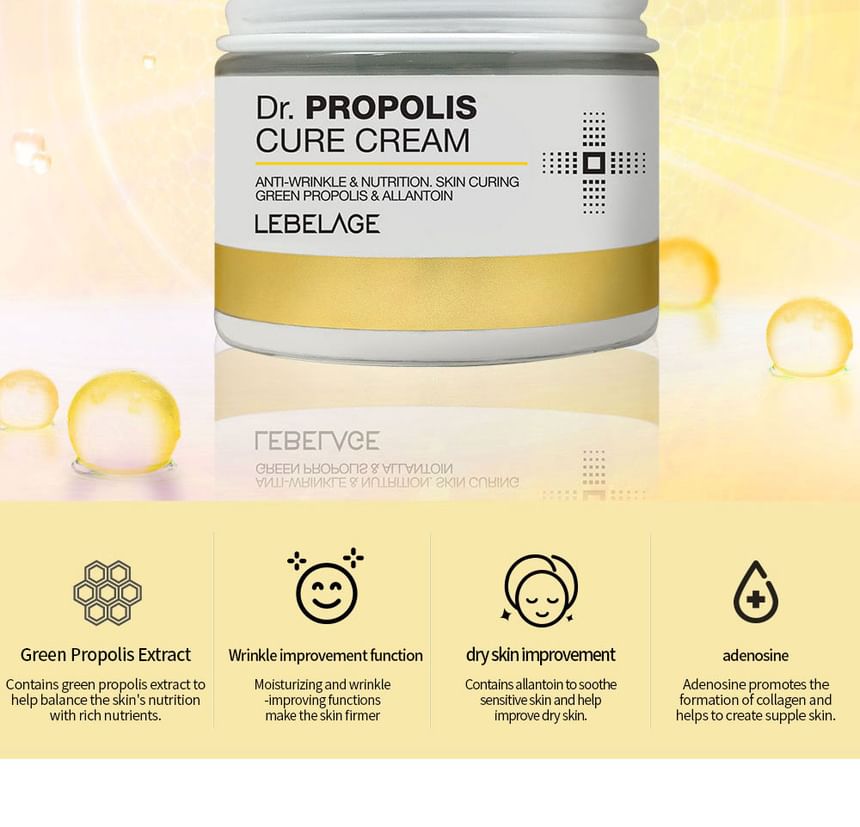 LEBELAGE - Dr. Propolis Cure Cream, 70ml, 207 g, 8809445616010