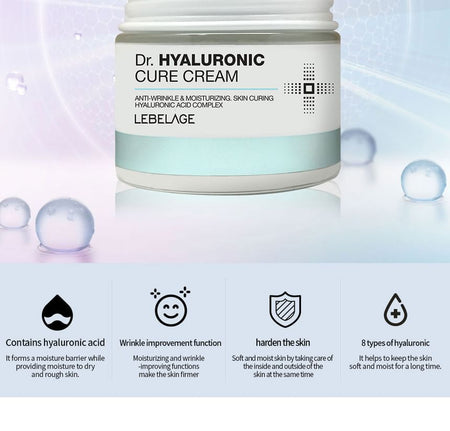 LEBELAGE - Dr. Hyaluronic Cure Cream, 70ml, 207 g, 8809445616027