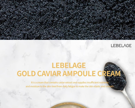 LEBELAGE - Gold Caviar Ampoule Cream, 70ml, 230 g, 8809445611497