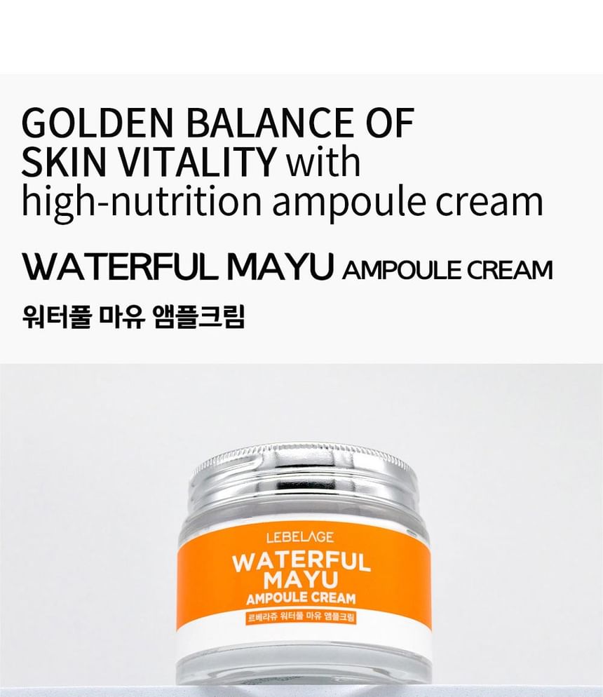LEBELAGE - Waterful Mayu Ampoule Cream, 70ml, 230 g, 8809445611473