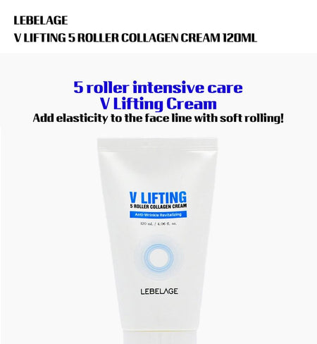 LEBELAGE - V Lifting 5 Roller Collagen Cream, 120ml, 245 g, 8809445611855