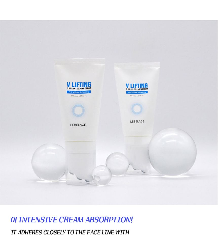 LEBELAGE - V Lifting 5 Roller Collagen Cream, 120ml, 245 g, 8809445611855