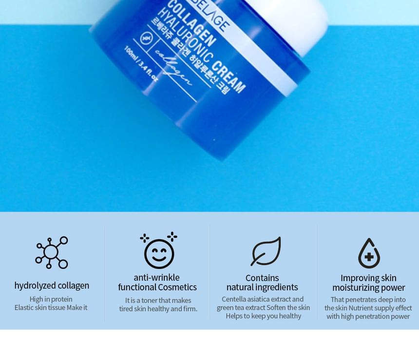 LEBELAGE - Collagen Hyaluronic Cream, 100ml, 233 g, 8809809803261