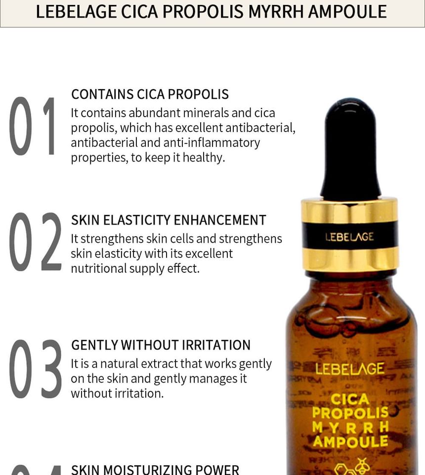 LEBELAGE - Cica Propolis Myrrh Ampoule Set, 10 pcs, 750 g, 8809679091577