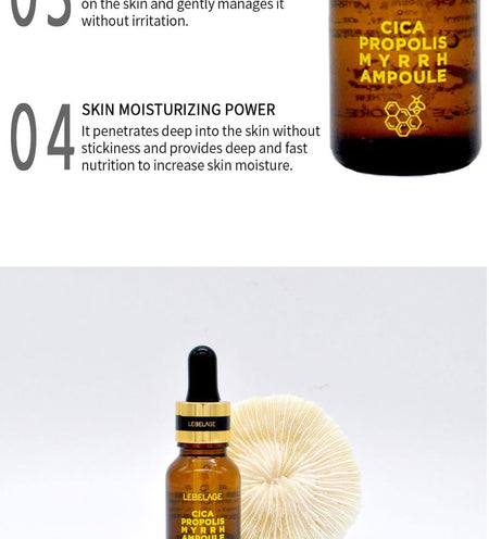 LEBELAGE - Cica Propolis Myrrh Ampoule, 15ml, 63 g, 8809679091560