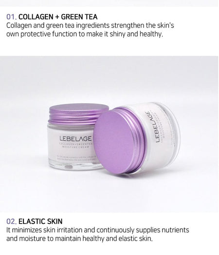 LEBELAGE - Collagen + Green Tea Moisture Cream, 70ml, 217 g, 8809445611541