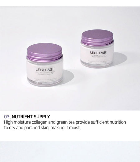 LEBELAGE - Collagen + Green Tea Moisture Cream, 70ml, 217 g, 8809445611541
