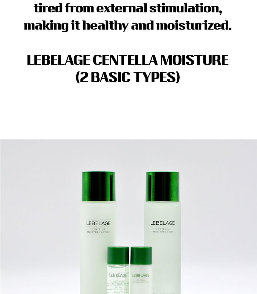 LEBELAGE - Centella Moisture 2 Set, 4 pcs, 970 g, 8809679094172
