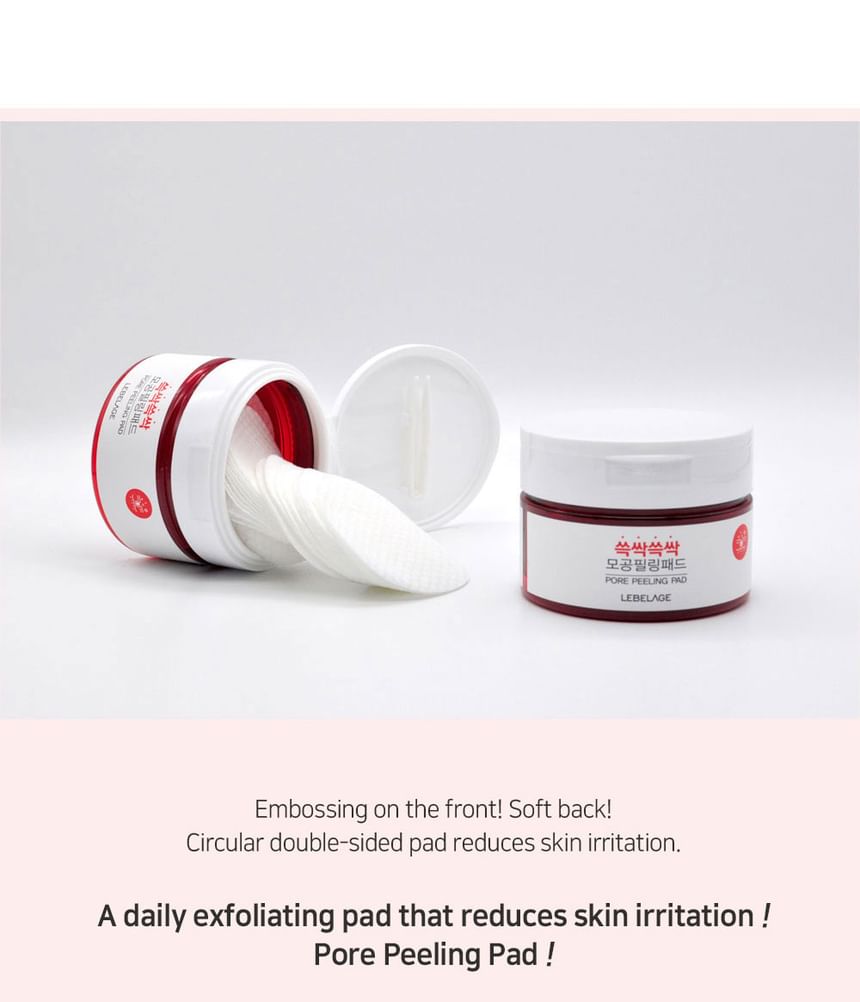 LEBELAGE - Pore Peeling Pad, 60 pads, 94 g, 8809400122280