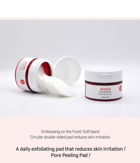 LEBELAGE - Pore Peeling Pad, 60 pads, 94 g, 8809400122280